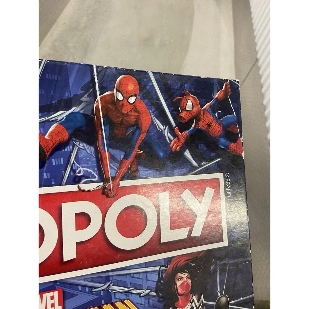 Monopoly Marvel Spider-Man Edition Board Game Hasbro 2021 Bundle Action